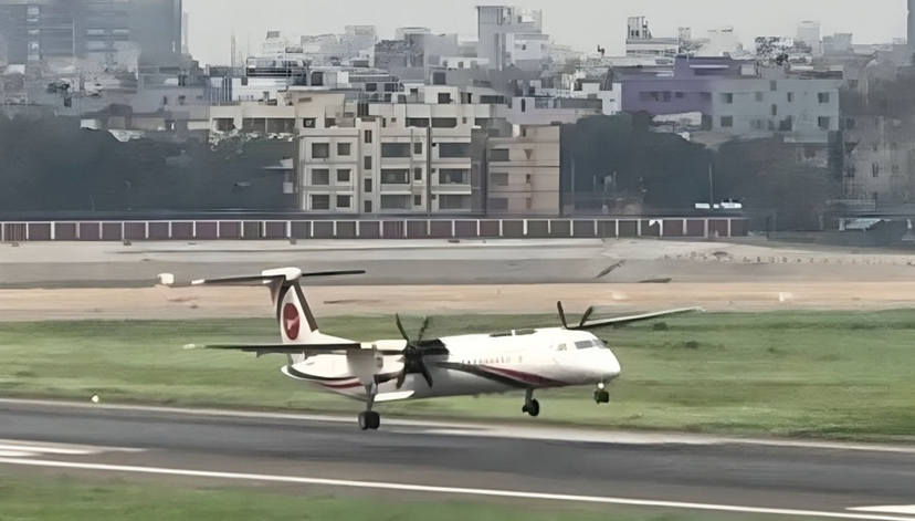 চাকা হারিয়েও নিরাপদ অবতরণ