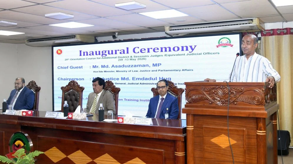 আইন মেনে সঠিক সিদ্ধান্তের মাধ্যমে ন্যায়বিচার নিশ্চিত করুন: বিচারকদের আইনমন্ত্রী