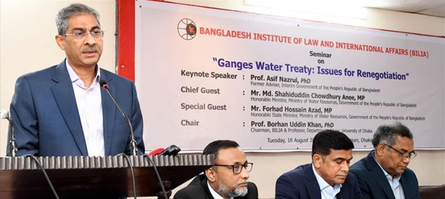 ফারাক্কা চুক্তি নবায়নে দেশের স্বার্থ ও পানি নিরাপত্তায় সর্বোচ্চ গুরুত্বের ঘোষণা পানিসম্পদমন্ত্রীর